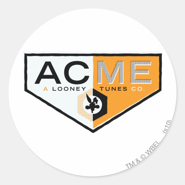 Sticker Rond WILE E. COYOTE™ Acme 2 (Devant)