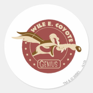 Sticker Rond WILE E. COYOTE™ Génie