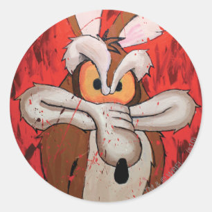 Sticker Rond WILE E. COYOTE™ Red Fury
