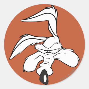 Sticker Rond WILE E. COYOTE™ Tiré à la tête