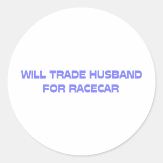 Sticker Rond Will Trade Hussar Pour Racecar