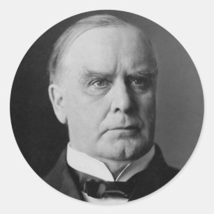 Sticker Rond William Mckinley