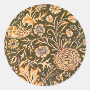 Sticker Rond William Morris Cherwell Motif de fond d'écran