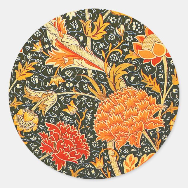 Sticker Rond William Morris Cray Fond d'écran Motif (Devant)