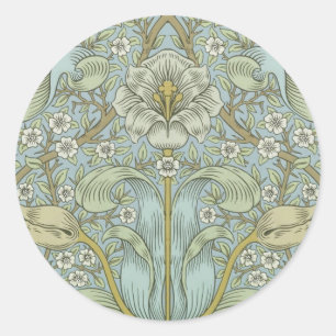 Sticker Rond William Morris Spring Motif classique épais