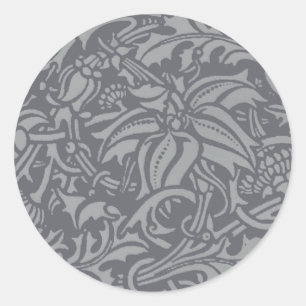 Sticker Rond William Morris Thistle Fond d'écran floral