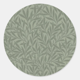 Sticker Rond William Morris Willow Art Garden Flower Classic