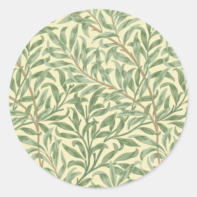 Sticker Rond William Morris Willow Bough (Devant)