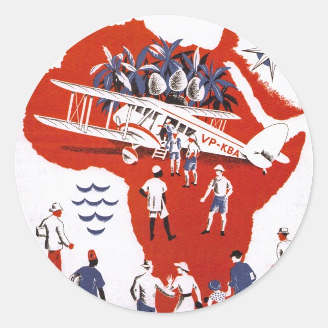 Sticker Rond Wilson Airways ~ Afrique (Devant)