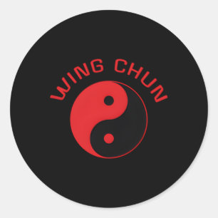 Sticker Rond Wing Chun Kung Fu