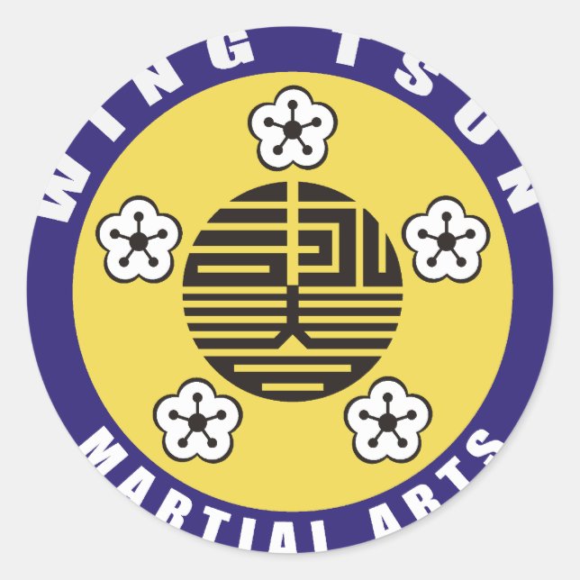 STICKER ROND WING TSUN (Devant)