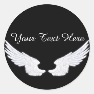 Sticker Rond Wings de Falln White Angel