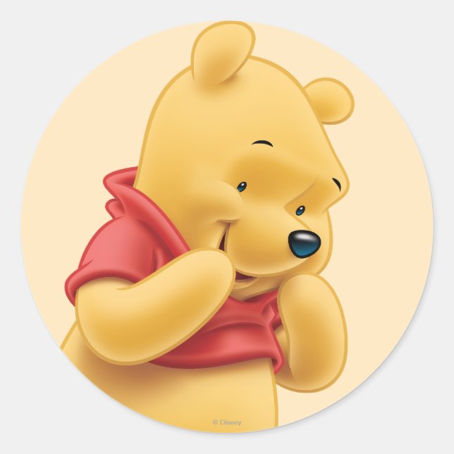 Sticker Rond Winnie l'Ooh 14 (Devant)