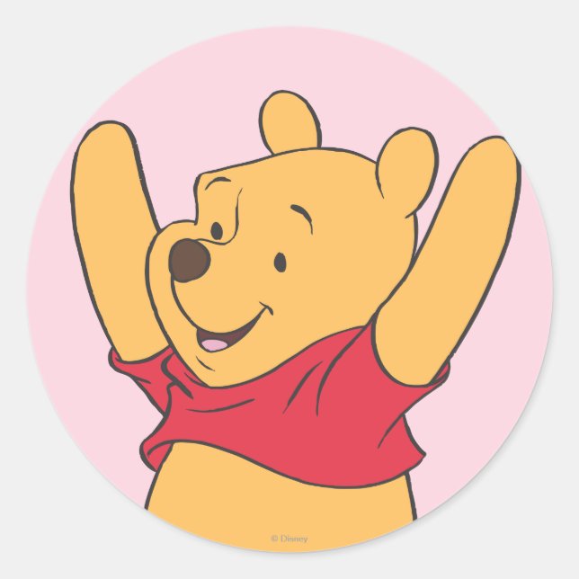 Sticker Rond Winnie l'Ooh 15 (Devant)