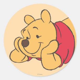 Sticker Rond Winnie l'Ooh 2