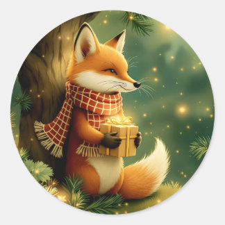 Sticker Rond Winter in the Pines