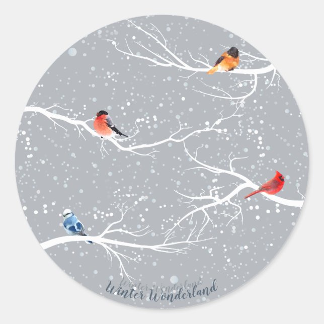 Sticker Rond Winter Wonderland (Devant)