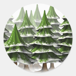 Sticker Rond Winter Wonderland