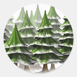 Sticker Rond Winter Wonderland