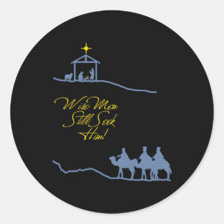Sticker Rond Wise Cherche Toujours Sa Scène