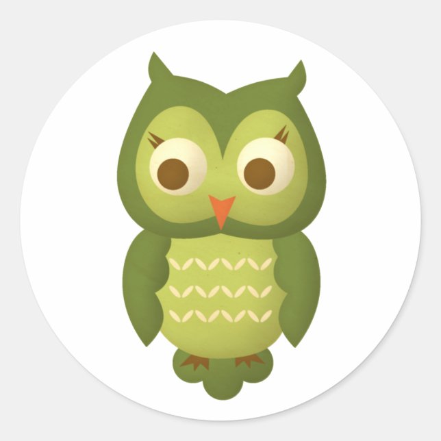 Sticker Rond Wise Owl (Devant)