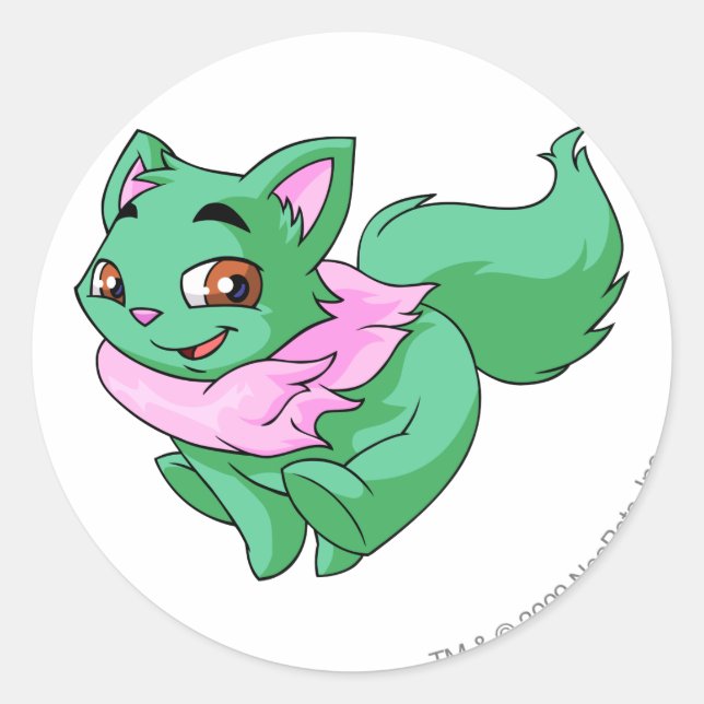 Sticker Rond Wocky Green (Devant)