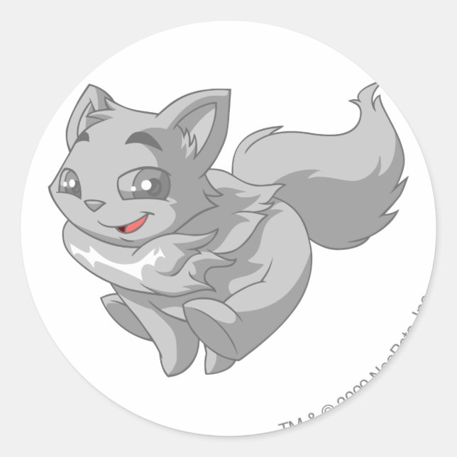 Sticker Rond Wocky Silver (Devant)