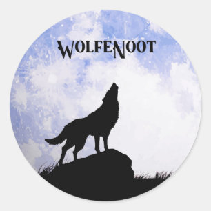 Sticker Rond Wolfenoot