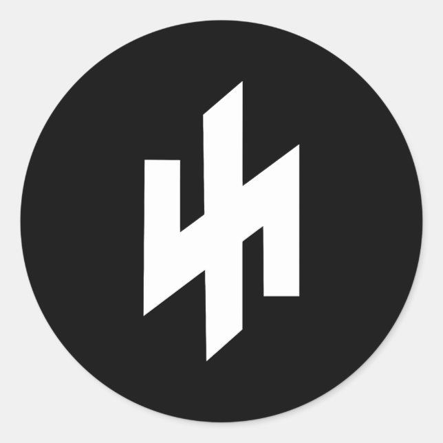 Sticker Rond Wolfsangel Protection Contre Les Loups De Rune D'H (Devant)