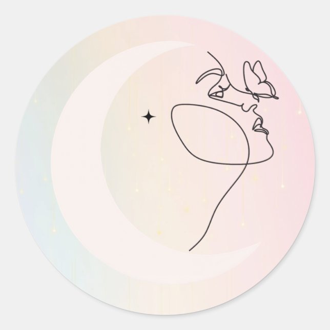 Sticker Rond Woman (Devant)