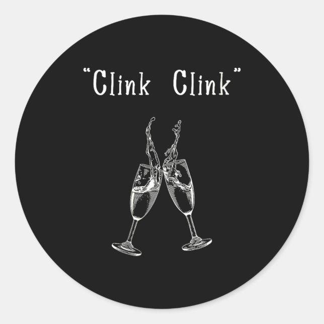 Sticker Rond Womens Clink Clink V-neck  (Devant)