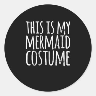 Sticker Rond Womens Funny Easy Lazy Halloween