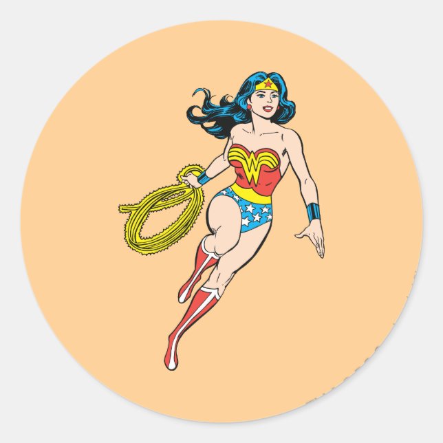 Sticker Rond Wonder Woman Run (Devant)