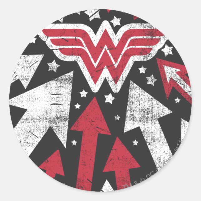 Sticker Rond Wonder Wonder Woman (Devant)