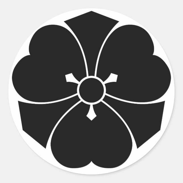 Sticker Rond Wood sorrel with swords (Devant)