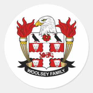 Sticker Rond Woolsey Family Crest