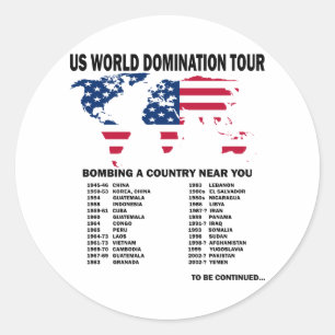 Sticker Rond World Domination Tour