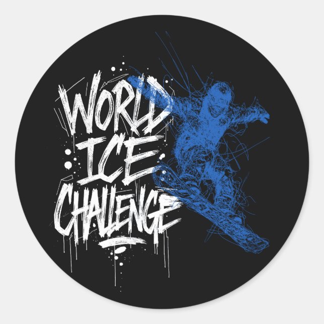 Sticker Rond World Ice Challenge (Devant)