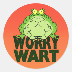 Sticker Rond Worry Wart