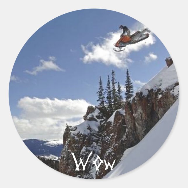 Sticker Rond Wow (Devant)