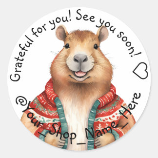 Sticker Rond Wrap It Up with a Smile! 😊