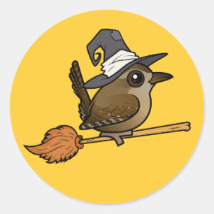 Sticker Rond Wren Witch