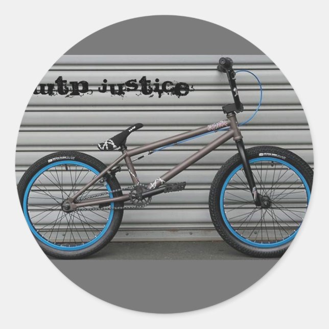 Sticker Rond wtp_justice_10_gray, JUSTICE WTP (Devant)