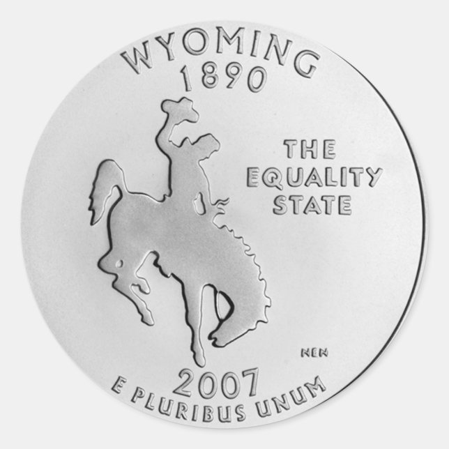 Sticker Rond Wyoming (Devant)