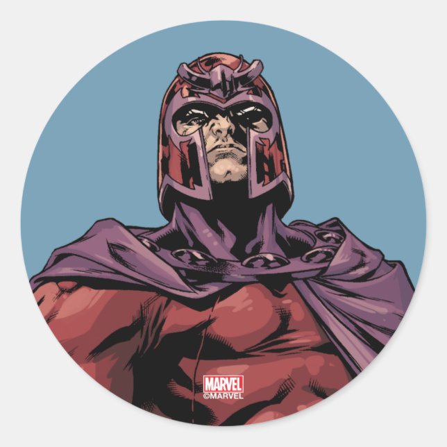 Sticker Rond X-Men | Magneto à travers le brouillard (Devant)