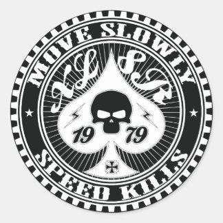 Sticker Rond xl8r se déplace lentement 2