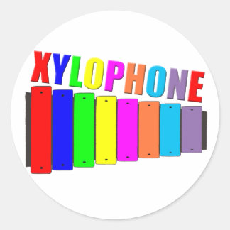 Sticker Rond xylophone arc