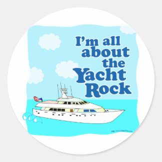 Sticker Rond Yacht Rock