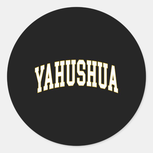 Sticker Rond Yahushua Yahshua (Devant)