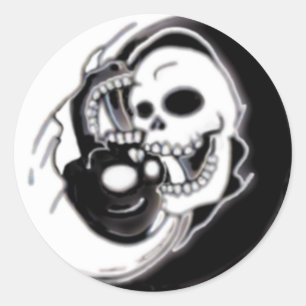 Sticker Rond Yang Grim Reaper